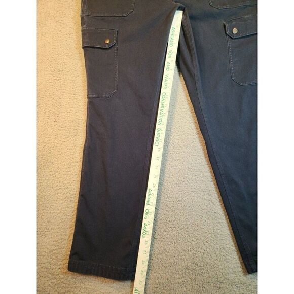 Duluth Trading Women's Curve Setter Waistband Navy Blue Cargo Pockets Size 18x31 - Picture 7 of 16